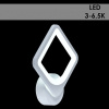 Бра светил-к настенный 10005/1 WT белый LED 24W 3-6,5K